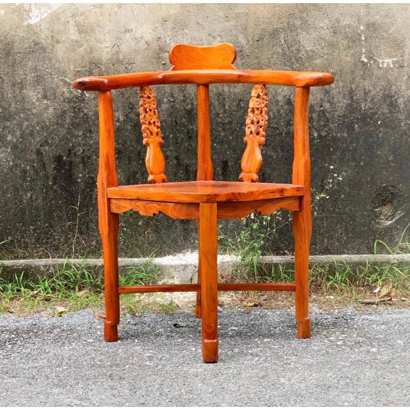 ghế góc ngồi tựa lưng thư giãn gỗ hương đá, gõ vuông 40 cao 80cm , decor
