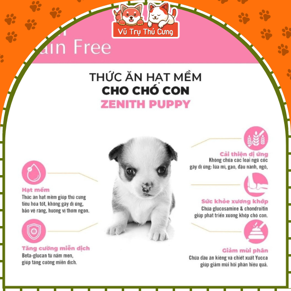 Hạt mềm Zenith Puppy cho Chó con 300g
