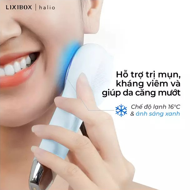 Ảnh Máy Rửa Mặt Massage Tích Hợp Liệu Pháp Ánh Sáng và Nhiệt Halio Multi-task Cleansing & Massaging Device 4