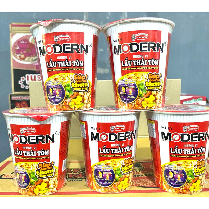 Mì ly Modern lẩu thái tôm 65g | Shopee Việt Nam