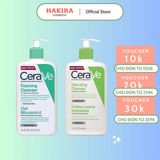 Sữa Rửa Mặt Cerave Bản Pháp Có Bill 236 ML - 473ML