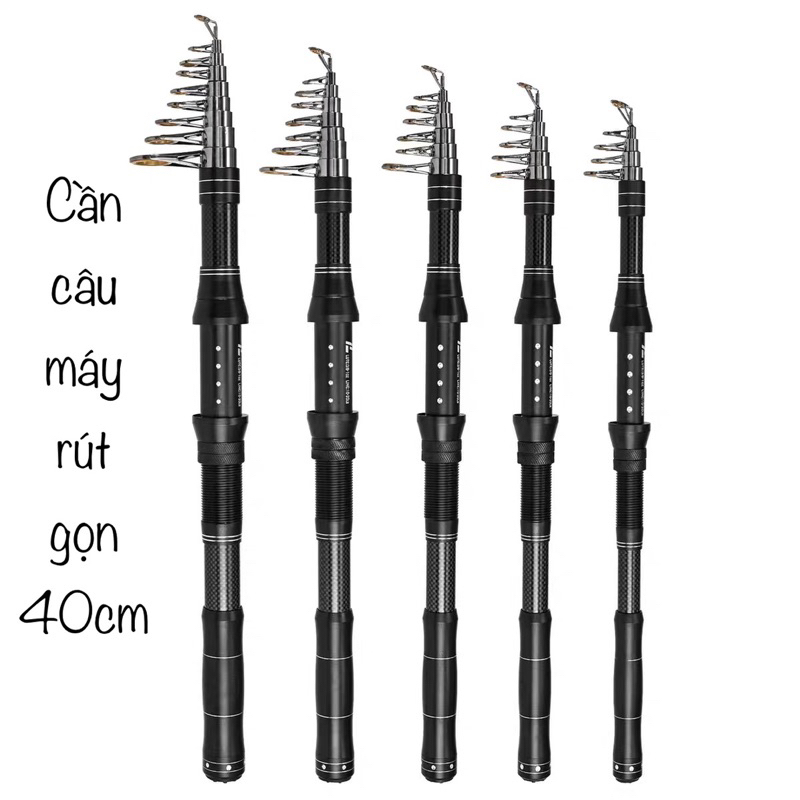 Cần câu máy rút gọn từ 40cm chất liệu cacbon cao cấp | Shopee Việt Nam