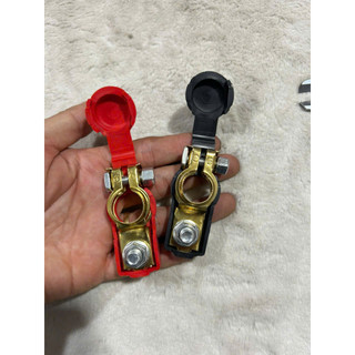 Bộ 2 cái đầu kẹp cọc bình ắc quy âm dương có nắp đậy.