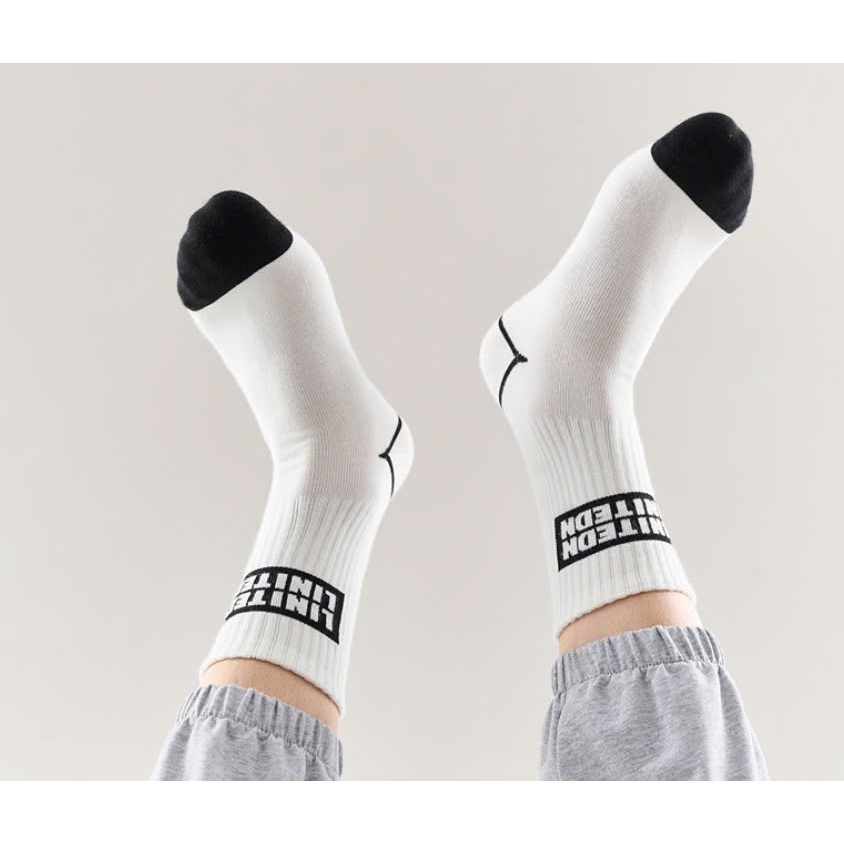 Vớ Tất Unisex chữ EDITON cổ cao phong cách thể thao, năng động.