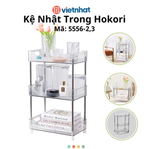 Kệ Nhật Trong 2 tầng 3 tầng, Kệ đựng đồ nhà tắm, Kệ đựng đồ nhà bếp Hokori Chính Hãng Việt Nhật (mã 5556)