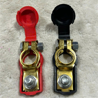 Bộ 2 cái đầu kẹp cọc bình ắc quy âm dương có nắp đậy.