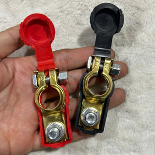 Bộ 2 cái đầu kẹp cọc bình ắc quy âm dương có nắp đậy cao cấp.