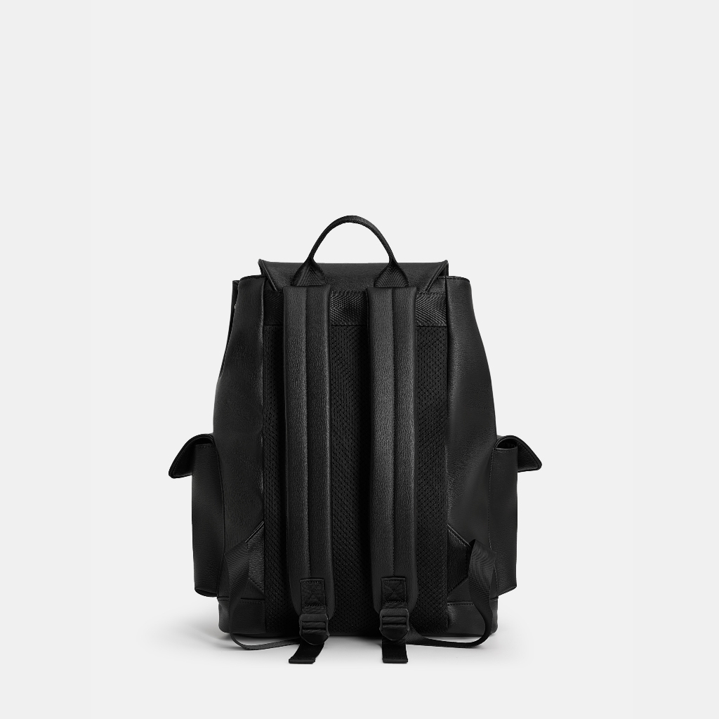 Ảnh Balo Da Alvin Nam Nữ Chất Liệu Da Microfiber Bền Bỉ Độ Co Dãn Tốt Thương Hiệu LEONARDO 3