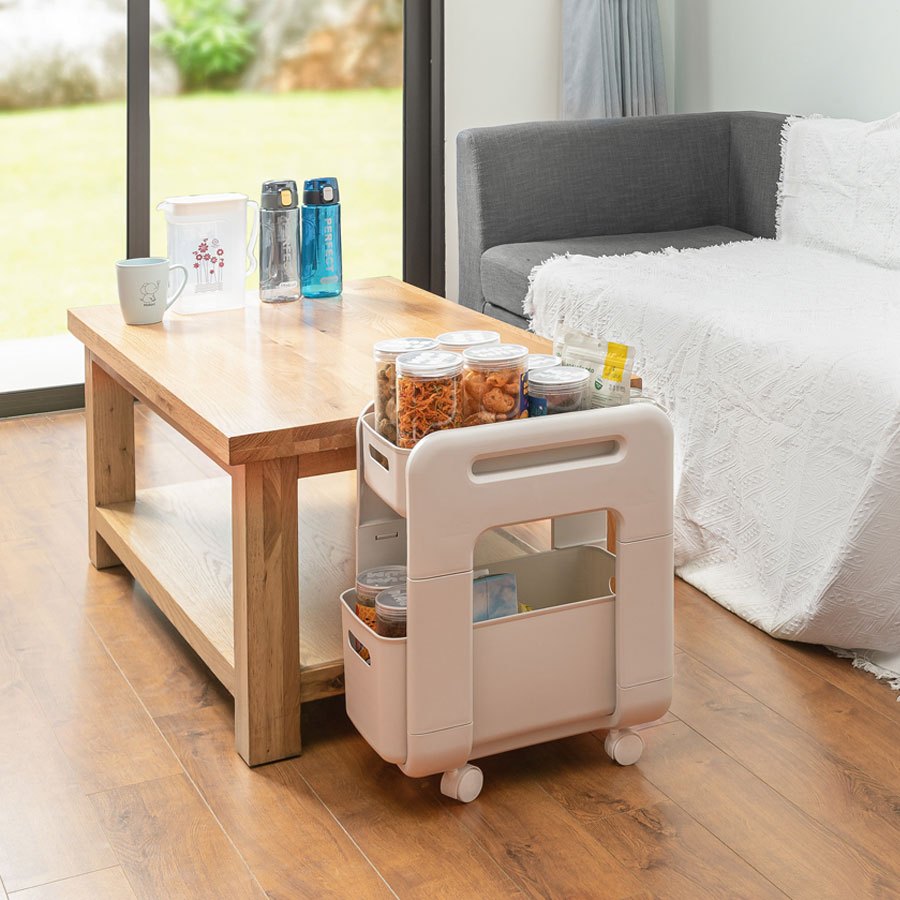 Kệ Trượt Đựng Đồ Nhà Tắm Nhà Bếp Có Bánh Trượt Đa Năng Chính Hãng Việt Nhật (mã 5588)