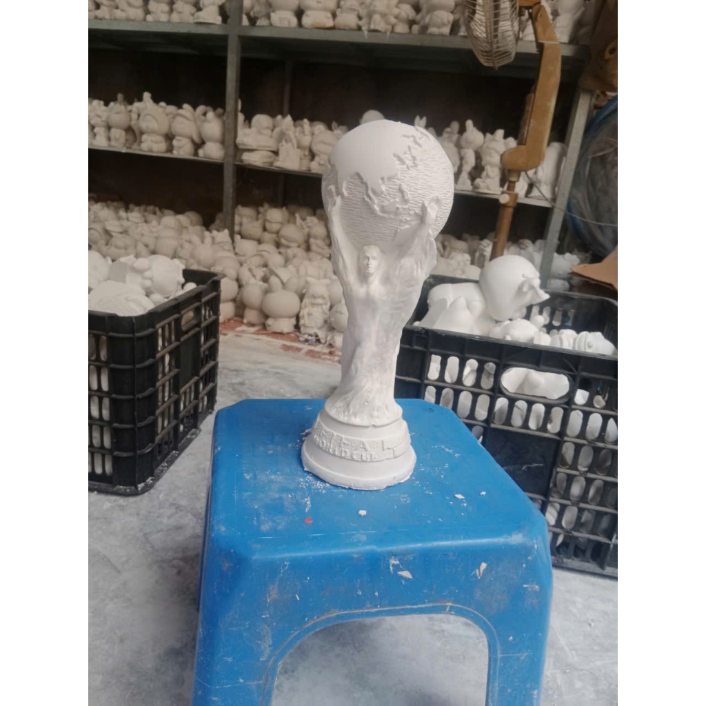 [Được chọn mẫu] Bộ tượng tô màu CHỦ ĐỀ BÓNG ĐÁ bằng thạch cao 3D kích thước 17-25 cm cho bạn thoải thức sáng tạo