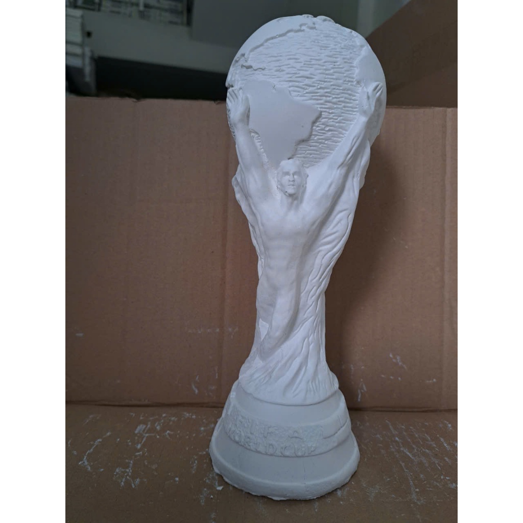 [Được chọn mẫu] Bộ tượng tô màu CHỦ ĐỀ BÓNG ĐÁ bằng thạch cao 3D kích thước 17-25 cm cho bạn thoải thức sáng tạo