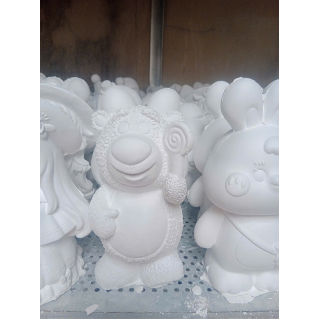 [Được chọn mẫu] Bộ tượng tô màu CHỦ ĐỀ BÓNG ĐÁ bằng thạch cao 3D kích thước 17-25 cm cho bạn thoải thức sáng tạo