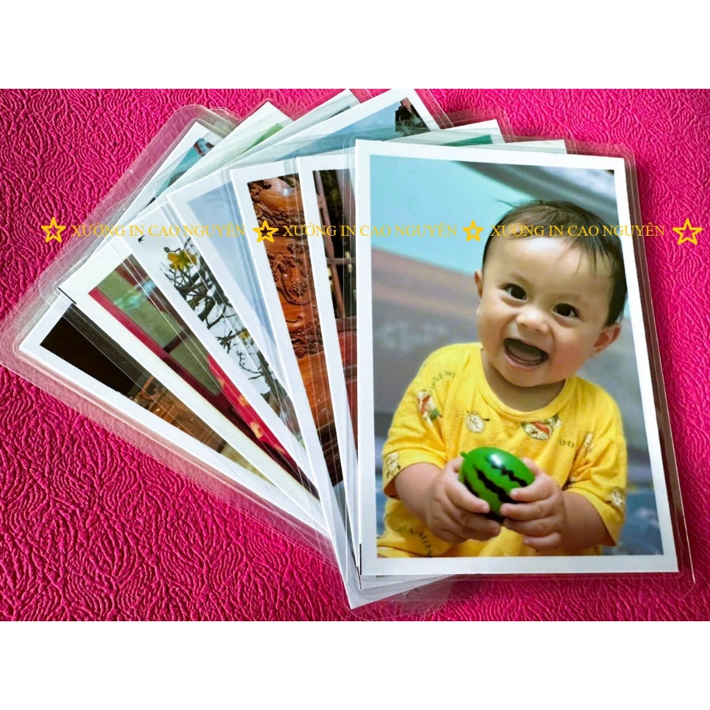 In ảnh 6X9 1k/ ép plastic tràn viền