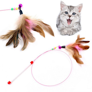 Đồ Chơi Cần Câu Mèo Gắn Lông Vũ, Đồ Chơi Que Ngộ Nghĩnh Cho Mèo, Gậy mèo - PET HUB