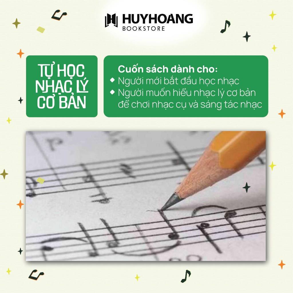 Ảnh Sách Tự Học Nhạc Lý Cơ Bản, tự học nhạc lý căn bản, sách học nhạc, Huy Hoàng Bookstore 1