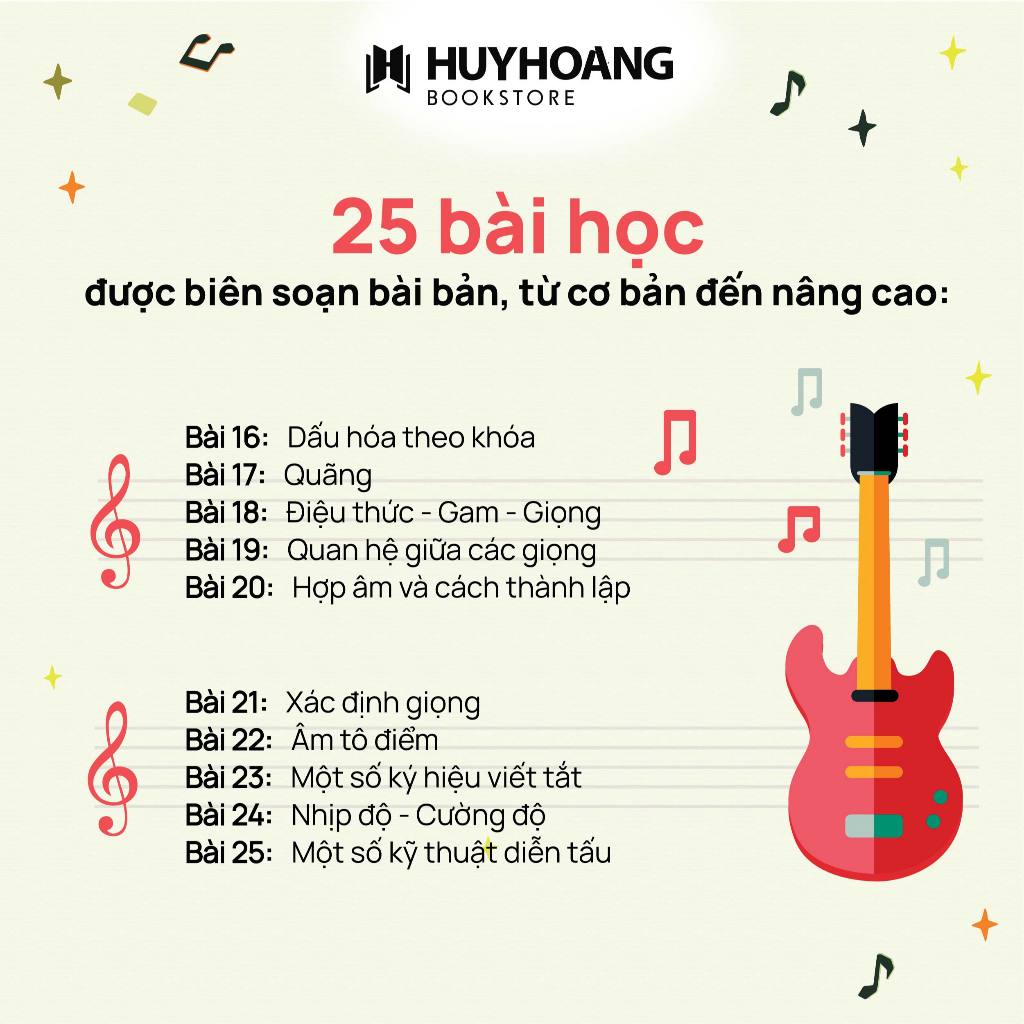 Ảnh Sách Tự Học Nhạc Lý Cơ Bản, tự học nhạc lý căn bản, sách học nhạc, Huy Hoàng Bookstore 3