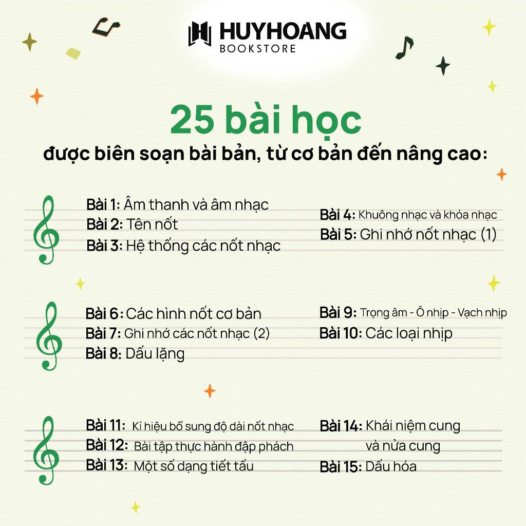 Ảnh Sách Tự Học Nhạc Lý Cơ Bản, tự học nhạc lý căn bản, sách học nhạc, Huy Hoàng Bookstore 2