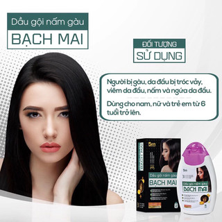 Dầu Gội Nấm Gàu Bạch Mai Giúp Làm Sạch Da Đầu, Duy Trì Mái Tóc Khỏe Đẹp Và Giảm Rụng Tóc