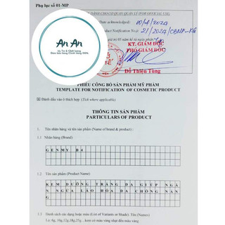Kem Genmy B4 trắng da ngừa lão hóa
