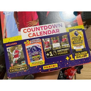 [ Countdown Calendar ] Hộp Thẻ Cầu Thủ Bóng Đá Panini Adrenalyn  Permier League Countdown Calendar  2025 24/25 (114 Thẻ)