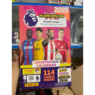 [ Countdown Calendar ] Hộp Thẻ Cầu Thủ Bóng Đá Panini Adrenalyn  Permier League Countdown Calendar  2025 24/25 (114 Thẻ)