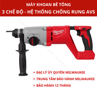 Máy khoan đục bê tông 3 chế độ Milwaukee M18 BLHACD26 lực đập mạnh mẽ, hệ thống chống rung AVS