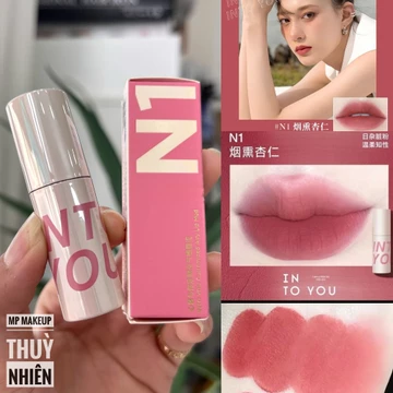 Son Into You vỏ bóng - Son kem vỏ bóng chất nhung #N1 - Hồng đỏ nâu
