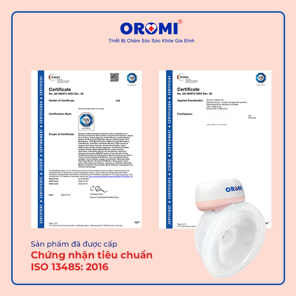 Máy Hút Sữa Điện Đơn OROMI MY-379 - Máy Hút Sữa Không Dây Rảnh Tay