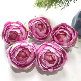 Hoa lụa giả - Đầu Bông Hoa Hồng Trà Tứ Quý (loại 1) Trang Trí Hộp Quà, Decor Siêu Đẹp