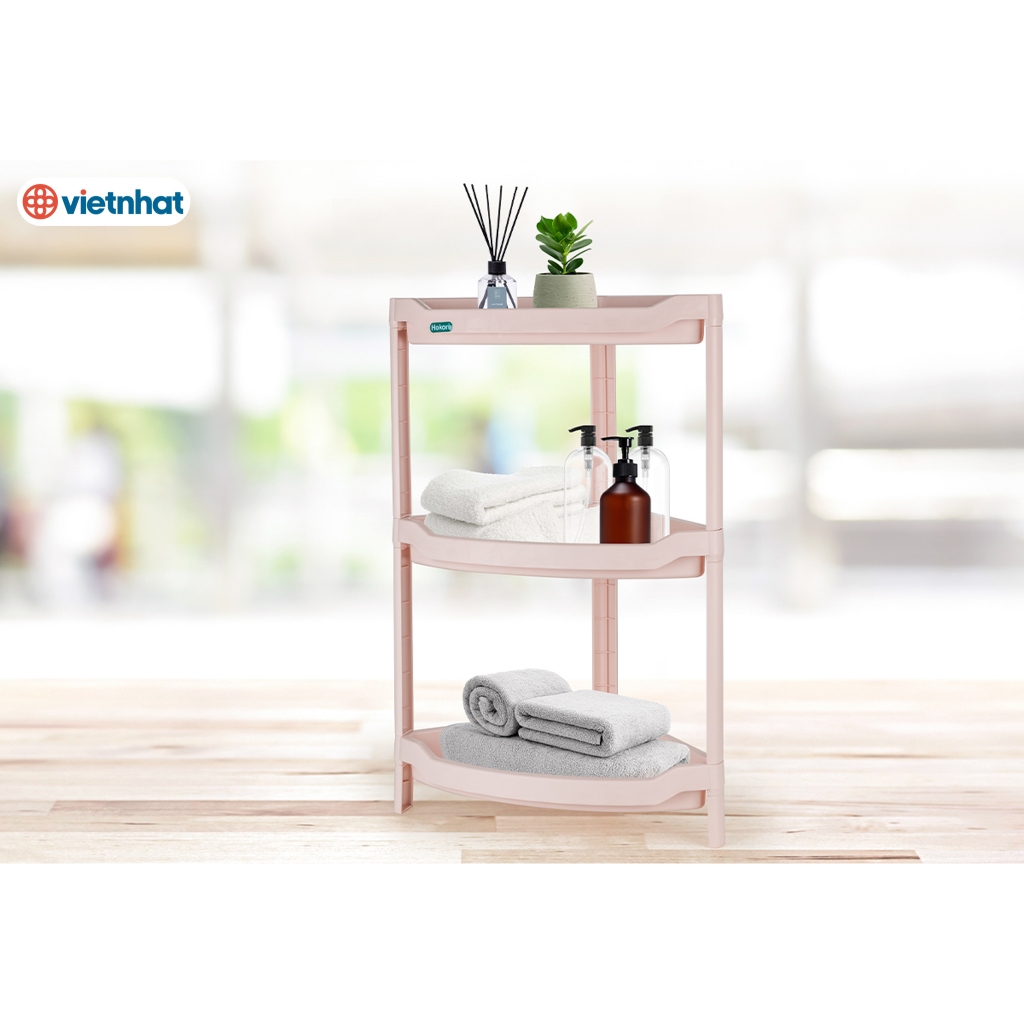 Kệ Góc Đựng Đồ Nhà Tắm Nhà Bếp 2 tầng 3 tầng Chính Hãng Việt Nhật (mã 5555)