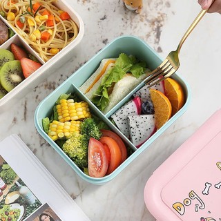 Hộp Cơm Trưa Văn Phòng 3 Ngăn,Hộp Đựng Cơm Chất Liệu Nhựa An Toàn Thân Thiện Môi Trường
