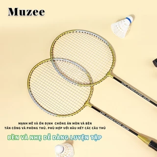 Bộ 2 vợt cầu lông MUZEE giá rẻ , bền, nhẹ, vợt cầu lông hợp kim siêu nhẹ dành cho mọi lứa tuổi