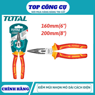 ĐỒ NGHỀ TOTAL Kềm mũi nhọn mỏ dài cách điện THTIP2361 - HTIP2381 <HÀNG CHÍNH HÃNG >