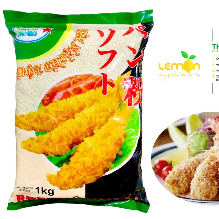 1Kg Bột chiên xù vàng PANKO loại 1 - Breadcrumbs - Bột chiên xù tẩm ...