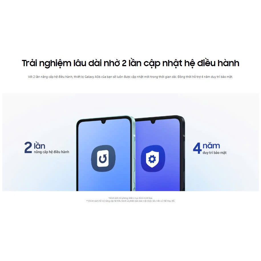 Ảnh Samsung Galaxy A06 4GB | 128GB - 6.7" 60Hz | Chip Mediatek Helio G85 - Camera 50MP - 5000mAh | Bảo hành độc quyền 2 năm 1