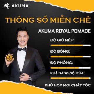Sáp vuốt tóc AKUMA ROYAL POMADE 116g & 56g hương thơm nam tính lịch lãm