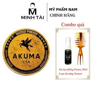 Sáp vuốt tóc AKUMA ROYAL POMADE 116g & 56g hương thơm nam tính lịch lãm