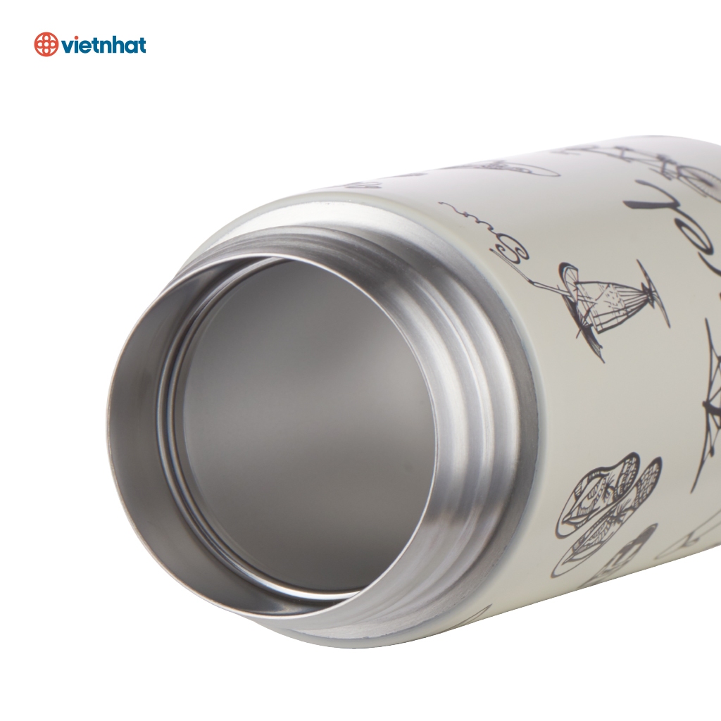 Bình giữ nhiệt Cao Cấp Sunny Hokori in Họa Tiết Lõi Inox 304 Bền Đẹp Chính Hãng Việt nhật