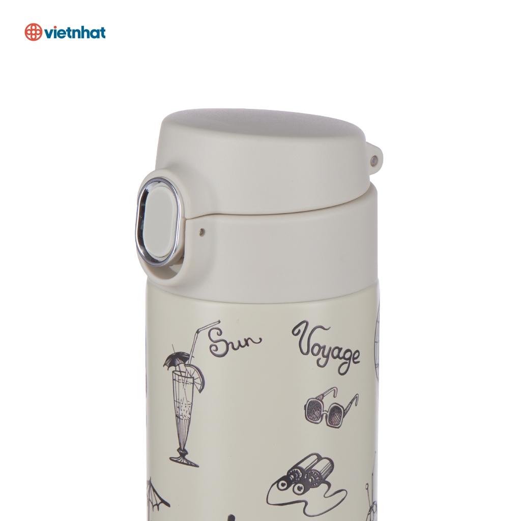 Bình giữ nhiệt Cao Cấp Sunny Hokori in Họa Tiết Lõi Inox 304 Bền Đẹp Chính Hãng Việt nhật