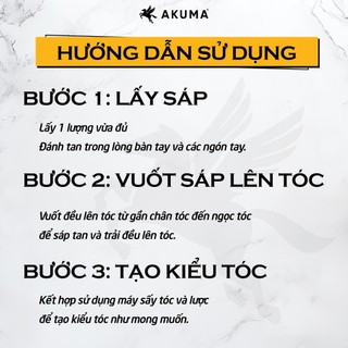 Sáp vuốt tóc tạo kiểu tóc AKUMA INFINITY CLAY 56g/116g