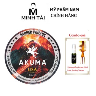 Sáp vuốt tóc tạo kiểu tóc AKUMA INFINITY CLAY 56g/116g