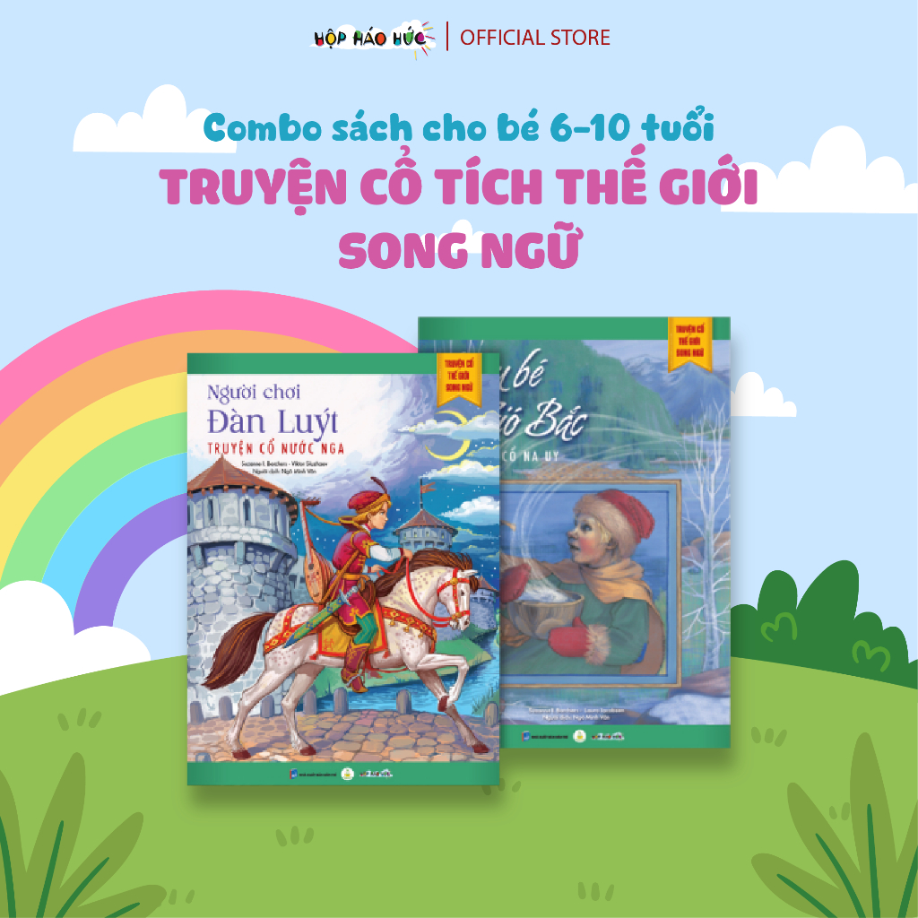 Ảnh Combo sách Truyện cổ tích thế giới song ngữ cho bé 6-10 tuổi, giúp bé trau dồi vốn từ vựng tiếng anh 1