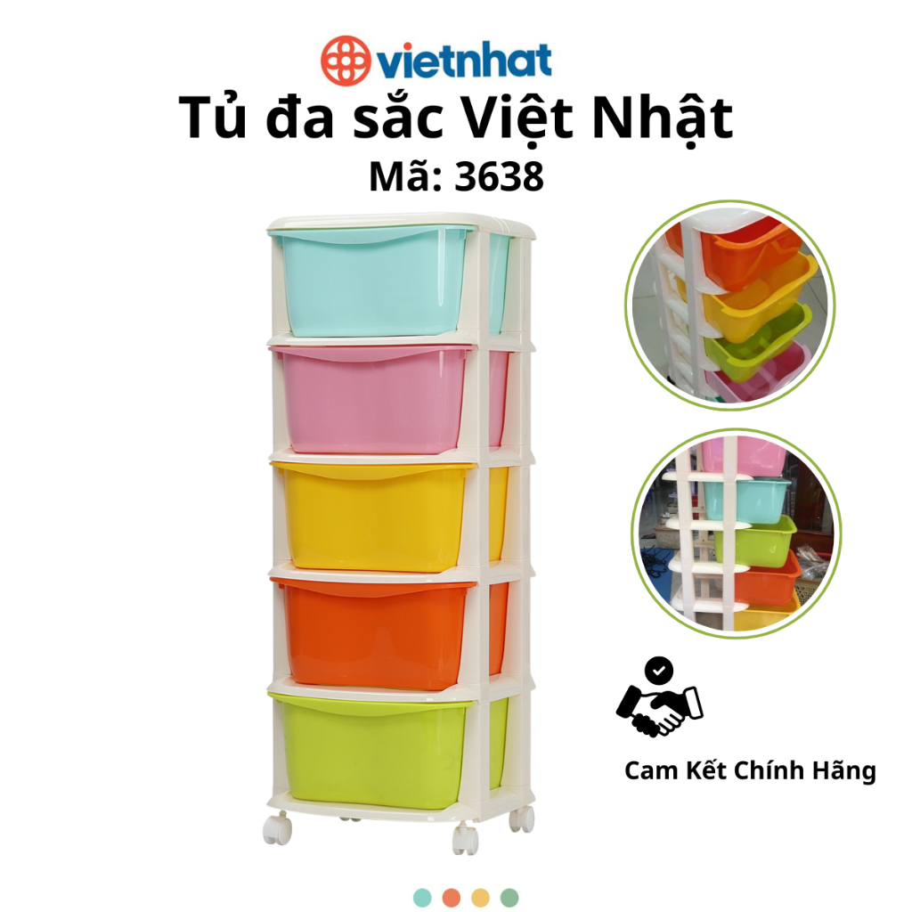 Tủ Đựng Quần Áo 5 Ngăn 5 Màu Bền Đẹp (mã gl9096)