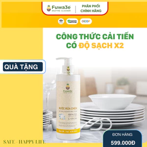 Nước rửa chén bát Fuwa3e hữu cơ Organic Enzyme enzyme an toàn cho bé, mẹ bầu và da nhạy cảm