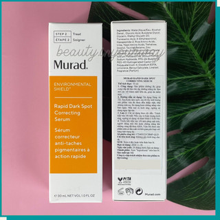 Tinh Chất Dưỡng Sáng Da Mờ Thâm Nám Murad Rapid Dark Spot Correcting Serum 30ml
