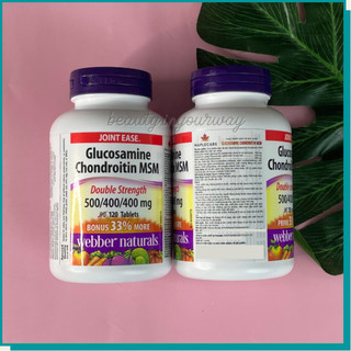 Viên Uống Hỗ Trợ Giảm Đau Khớp, Sụn Webber Naturals Glucosamine Chondroitin MSM 500/400/400 mg 120 Viên