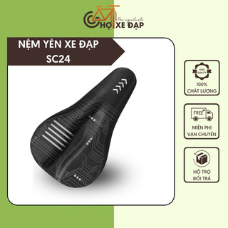 Nệm yên/ Bao yên xe đạp thể thao SC24 mút dày êm ái đàn hồi tốt co giãn dễ lắp đặt vệ sinh tiện lợi