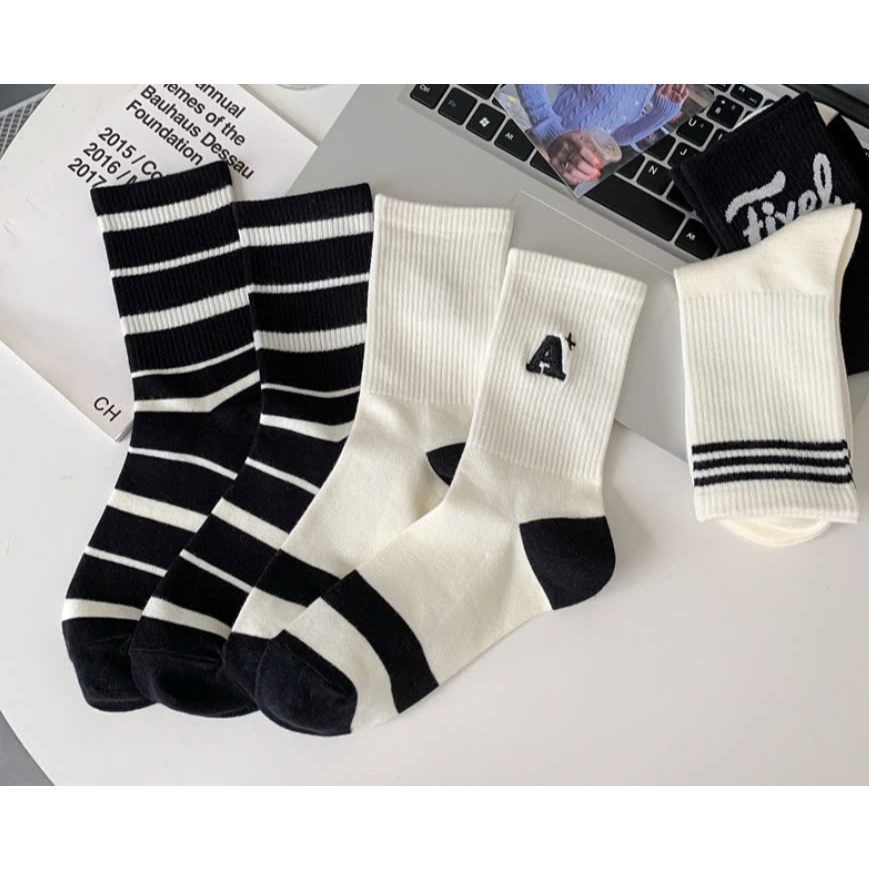 Vớ Tất Unisex chữ A, FIXEL cổ cao phong cách thể thao, năng động