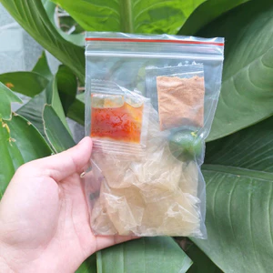set 5 bịch Bánh Tráng Dẻo Muối Nhuyễn Tôm 2 vị - Sate Tỏi - Ớt Rim - Sốt Bò - Sốt Me - Sốt Tắc - Muối Béo