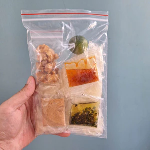 5 bịch Bánh Tráng ủ bơ - Tóp Mỡ - Sate Tỏi - Mỡ Hành - Muối Nhuyễn Tôm